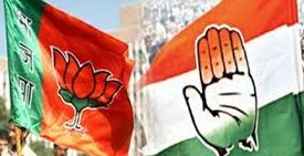 नई दिल्ली:MP,छत्तीसगढ़ और राजस्थान विधानसभा चुनावों में BJP की जीत,तेलंगाना में CONG की जीत।
